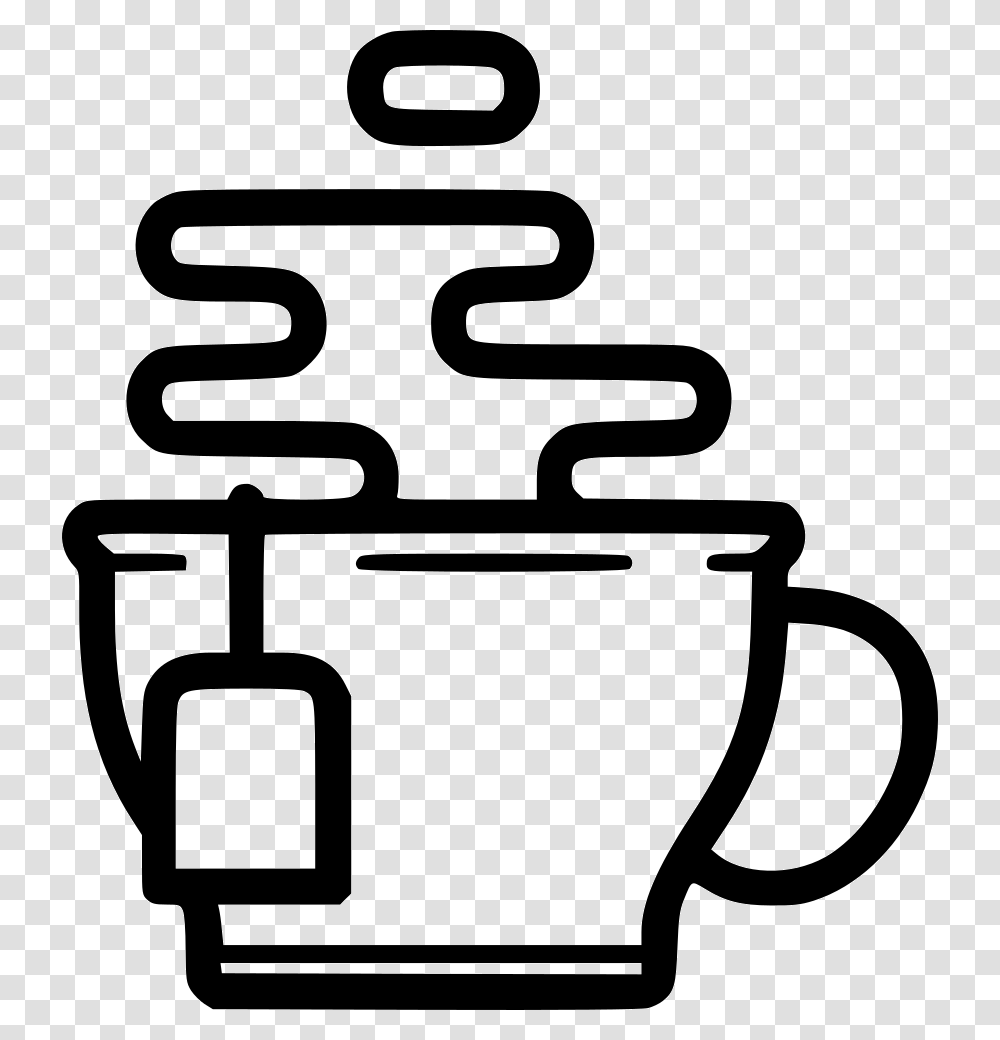 Tea, Coffee Cup, Stencil Transparent Png
