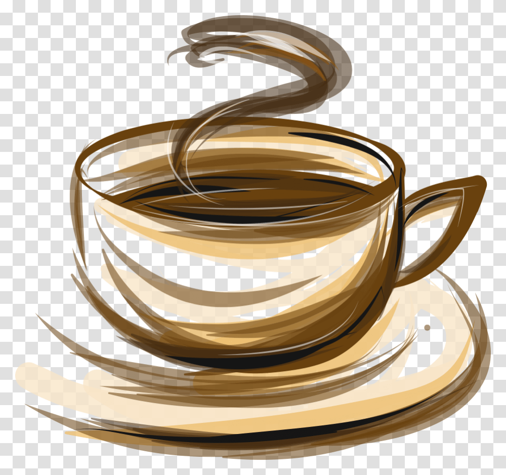 Tea Coffee Vector, Coffee Cup, Pottery, Saucer, Beverage Transparent Png