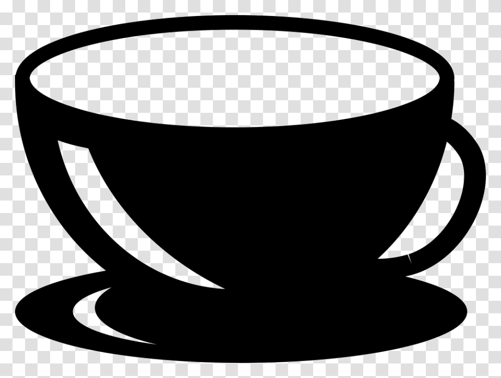 Tea Cup Icon Clipart Download Tasa De Cafe Silueta, Coffee Cup, Lamp, Pottery, Bowl Transparent Png