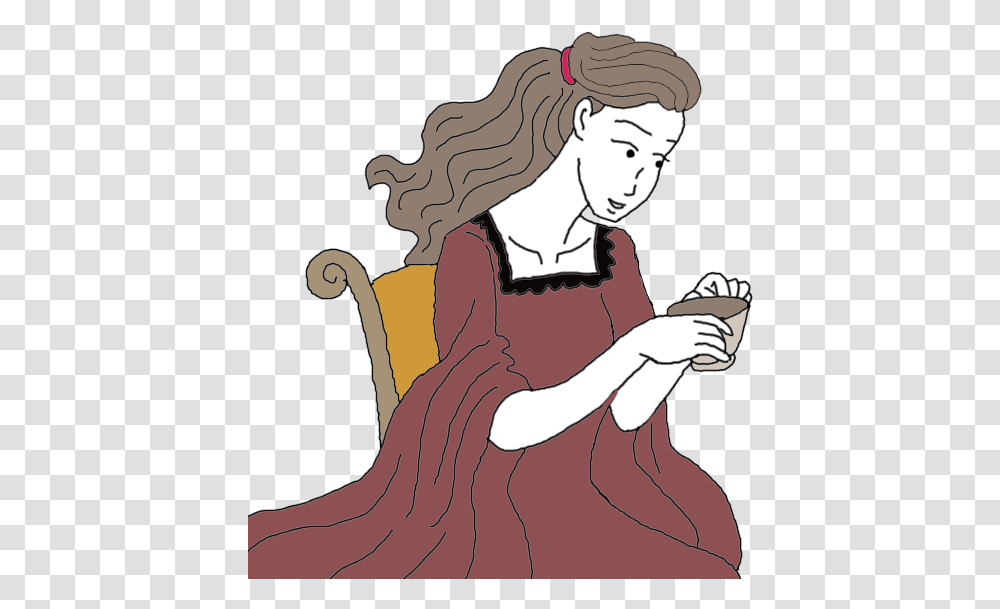 Tea Cups Illustration, Person, Female, Dress Transparent Png