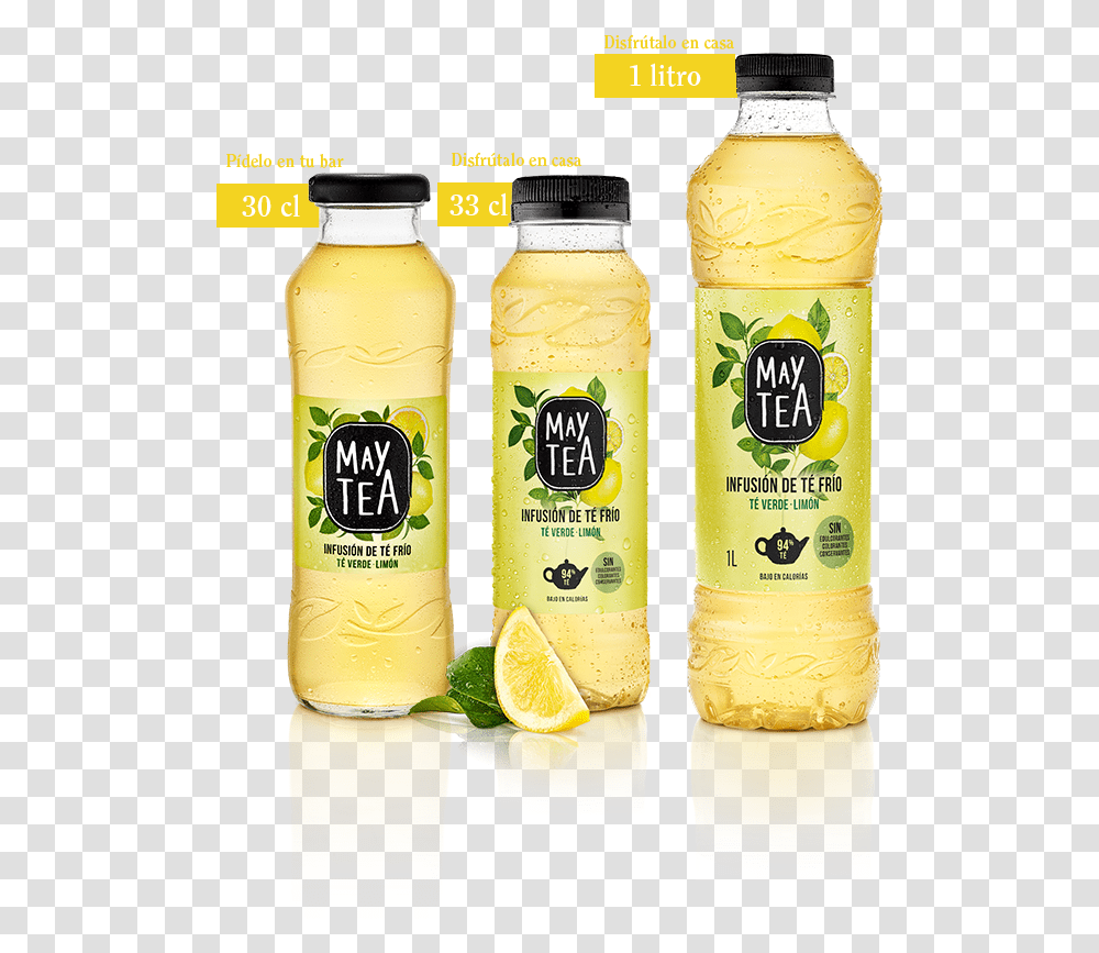Tea Download Te Verde Limon Botella, Beverage, Lemonade, Juice, Beer Transparent Png
