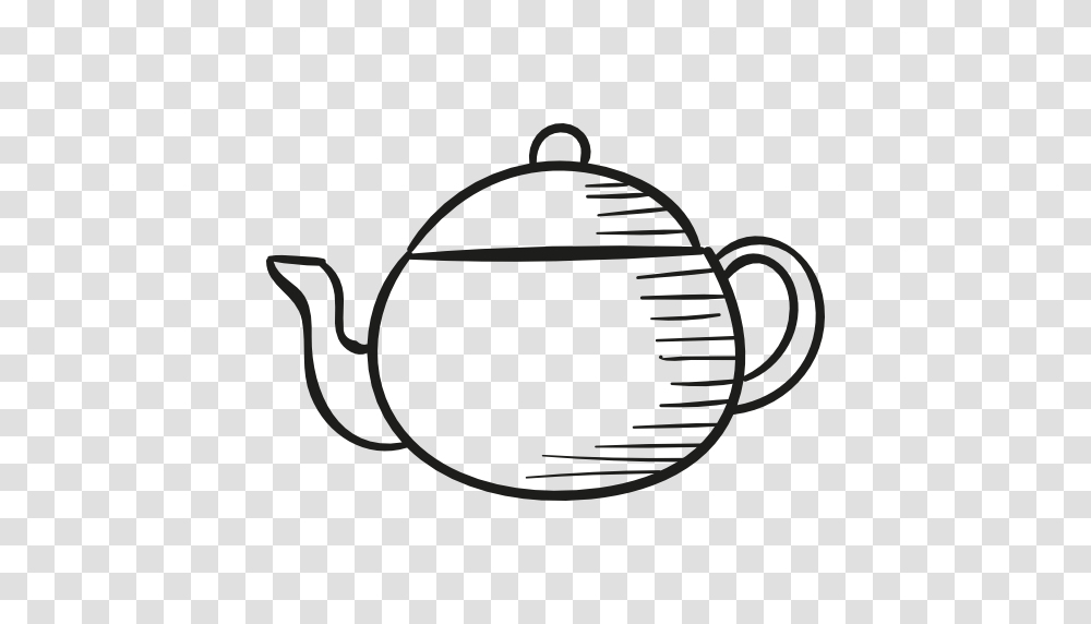 Tea Drinks Hot Drink British Food Coffee Pot Icon, Coffee Cup, Pottery, Drawing Transparent Png