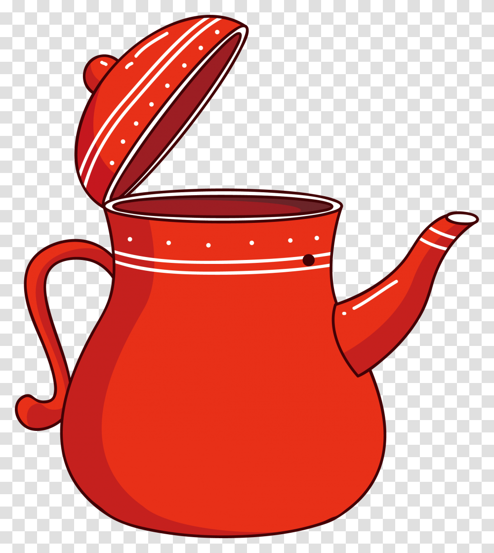 Tea Kettle Euclidean Vector Tea Pot Cartoon, Jug, Pottery, Jar, Mixer Transparent Png