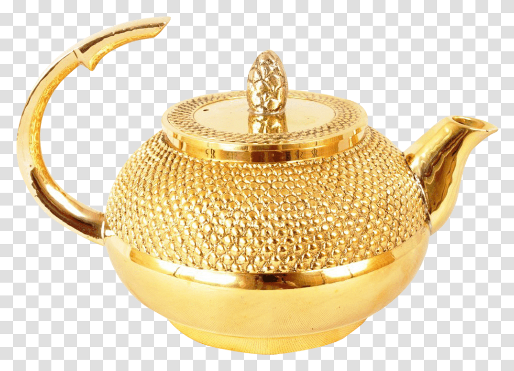 Tea Pot Image Tea Potpng, Teapot, Pottery, Gold Transparent Png