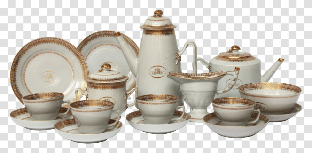 Tea Set Download Saucer, Pottery, Porcelain, Jug Transparent Png