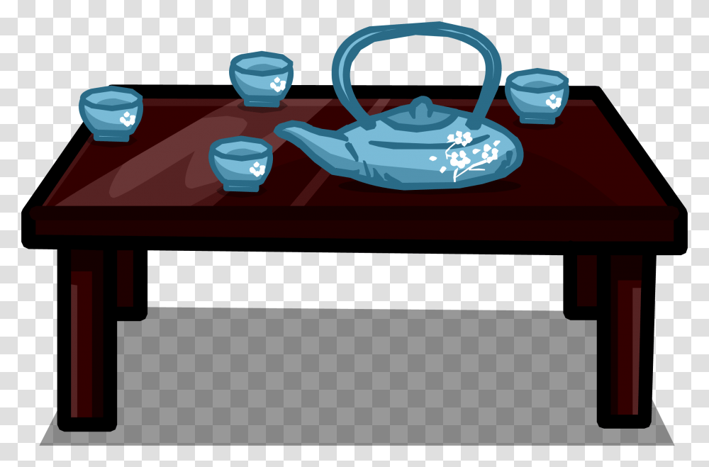Tea Table Sprite Tea Table, Pottery, Teapot, Porcelain Transparent Png