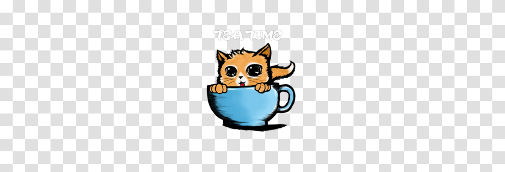 Tea Time For Kittensgt Serious Guild, Label, Coffee Cup, Cat Transparent Png