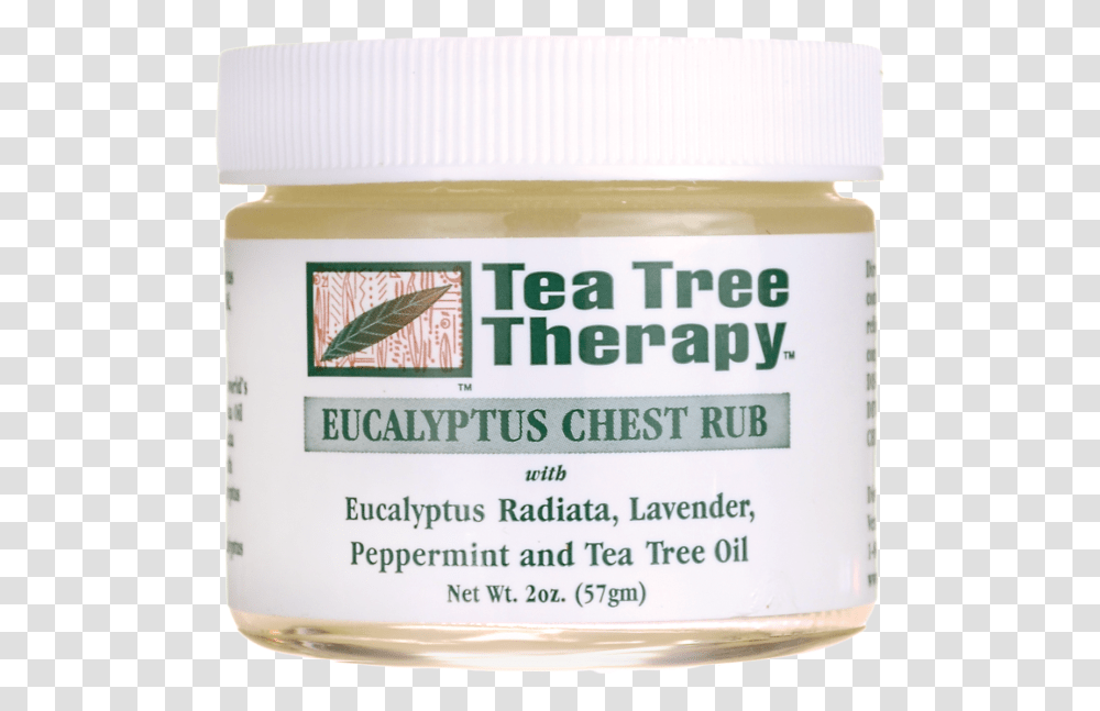 Tea Tree Therapy Eucalyptus Chest Rub 2 Oz Cream Fruit, Mayonnaise, Food, Plant, Box Transparent Png