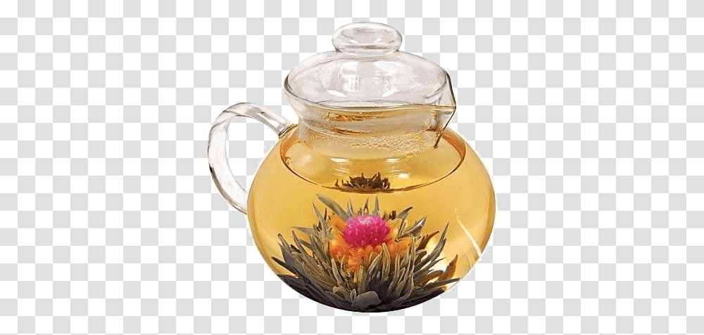 Tea Turns Into Flower, Teapot, Pottery, Wedding Cake, Dessert Transparent Png