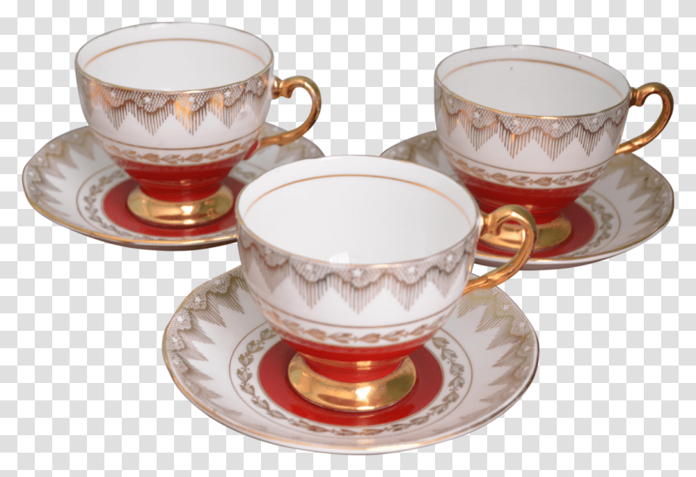 Tea Vintage Tea Cup Set Transparent Png