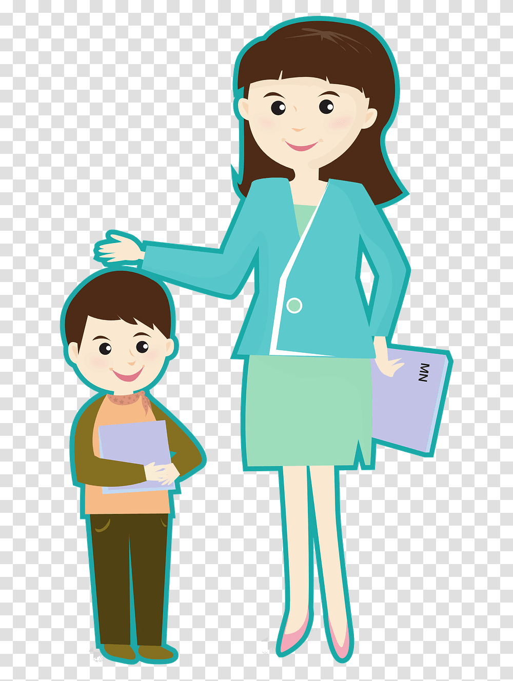 Teacher And Student School Dress Clipart Teacher And Student Clipart, Person, Human, Female, Doctor Transparent Png