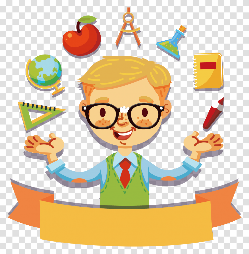 Teacher Cartoon Teachers Day Clipart, Person, Human, Sunglasses, Accessories Transparent Png
