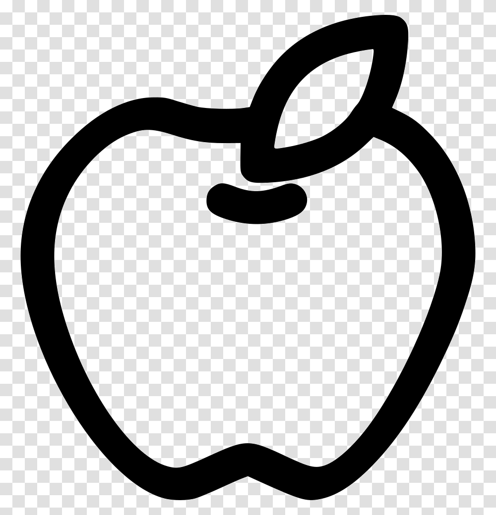 Teacher Clip Art Black And White Apple With Background, Stencil, Logo, Trademark Transparent Png