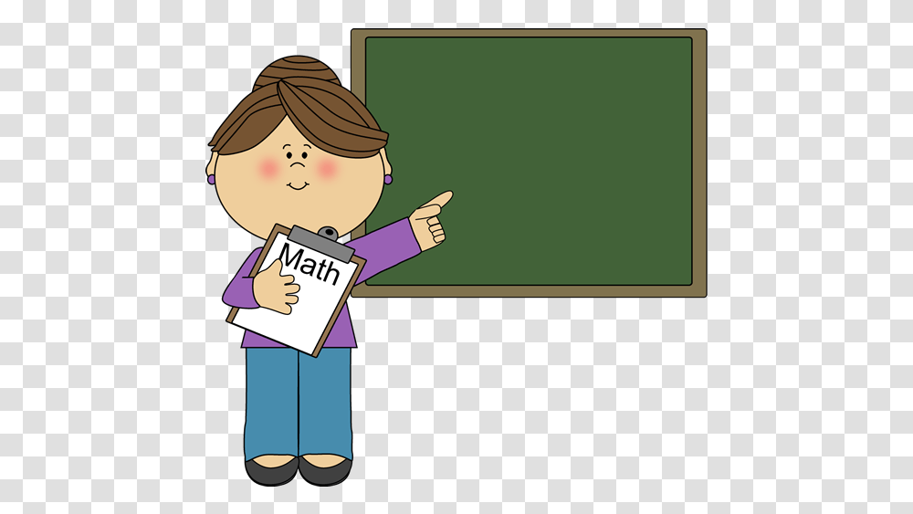 Teacher Clipart Background Math Teacher Clipart, Person, Human, Blackboard, Text Transparent Png
