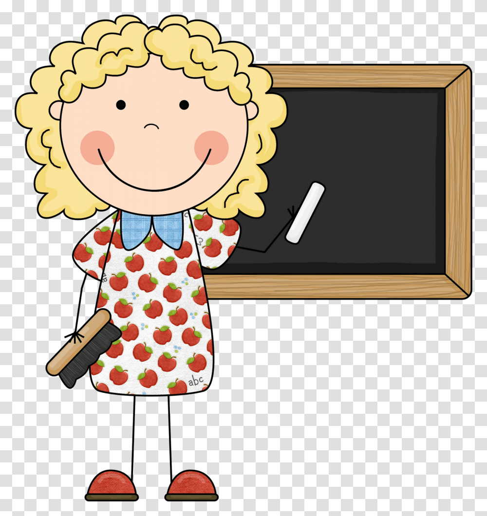 Teacher Clipart, Blackboard, Rattle Transparent Png