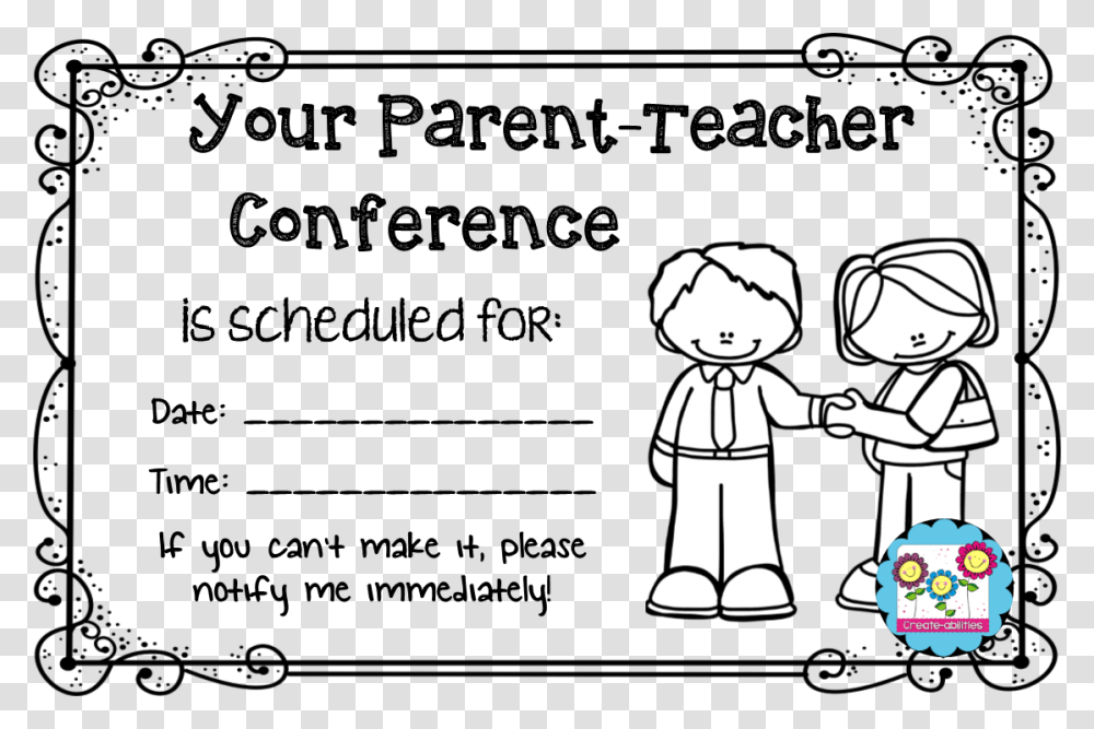 Teacher Conference Parents Parent Teacher Conference Reminder Editable, Hand, Drawing Transparent Png