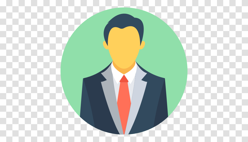 Teacher Icon With And Vector Format For Free Unlimited, Person, Face, Tie, Accessories Transparent Png