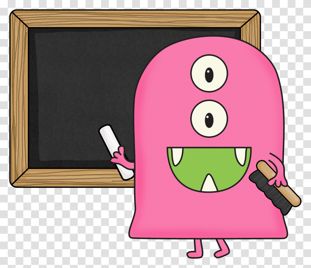 Teacher Monster Clip Art Monster Teacher Clip Art, Blackboard Transparent Png