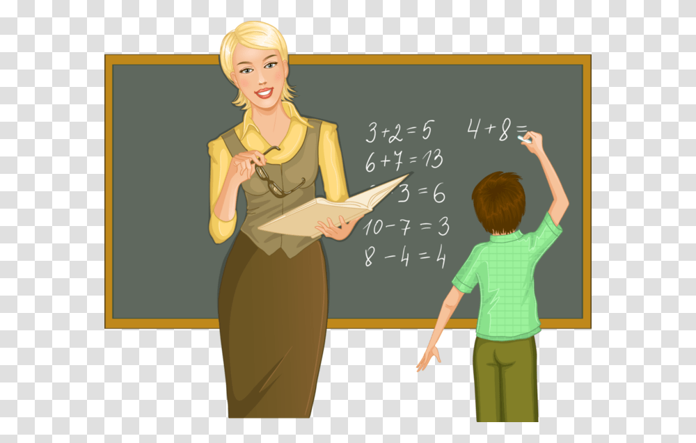 Teacher, Person, Human, Blackboard Transparent Png