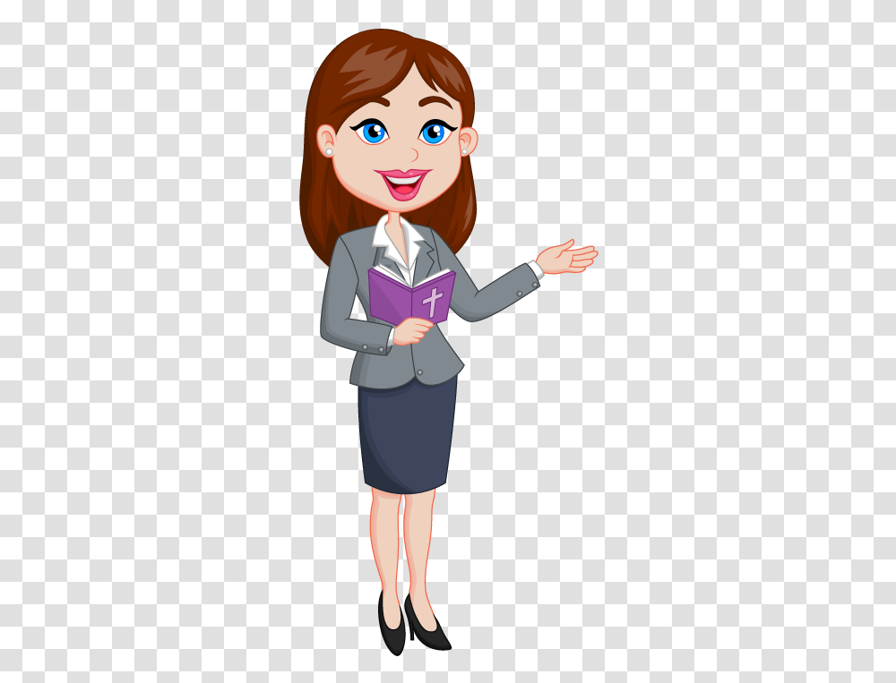 Teacher, Person, Reading, Female, Book Transparent Png