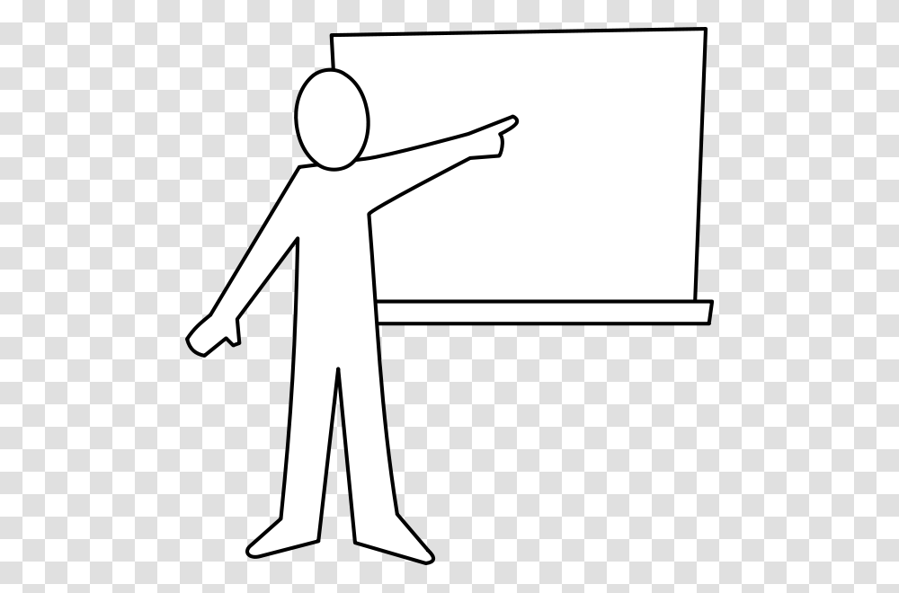 Teacher Picture Clipart Black And White, Cross, White Board Transparent Png