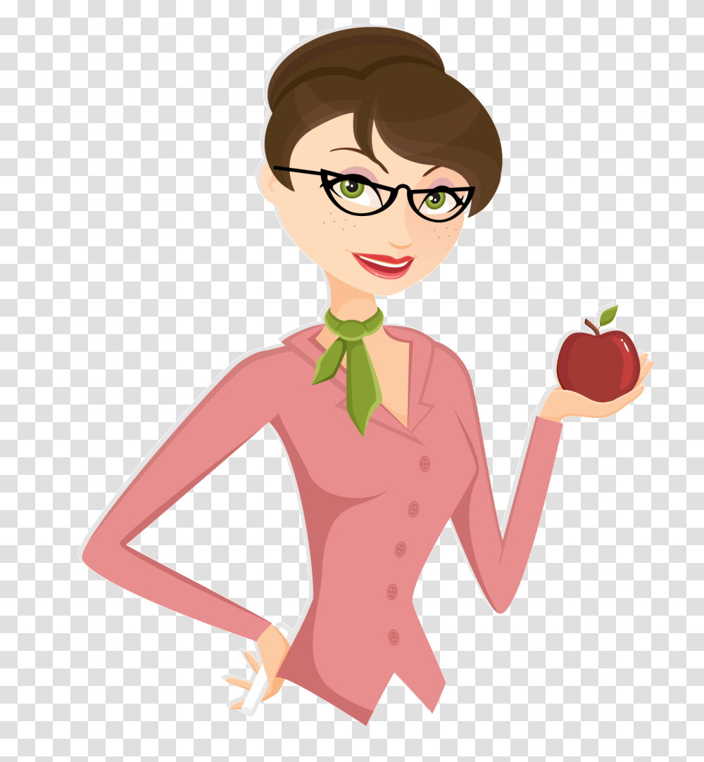 Teacher, Plant, Person, Glasses, Female Transparent Png