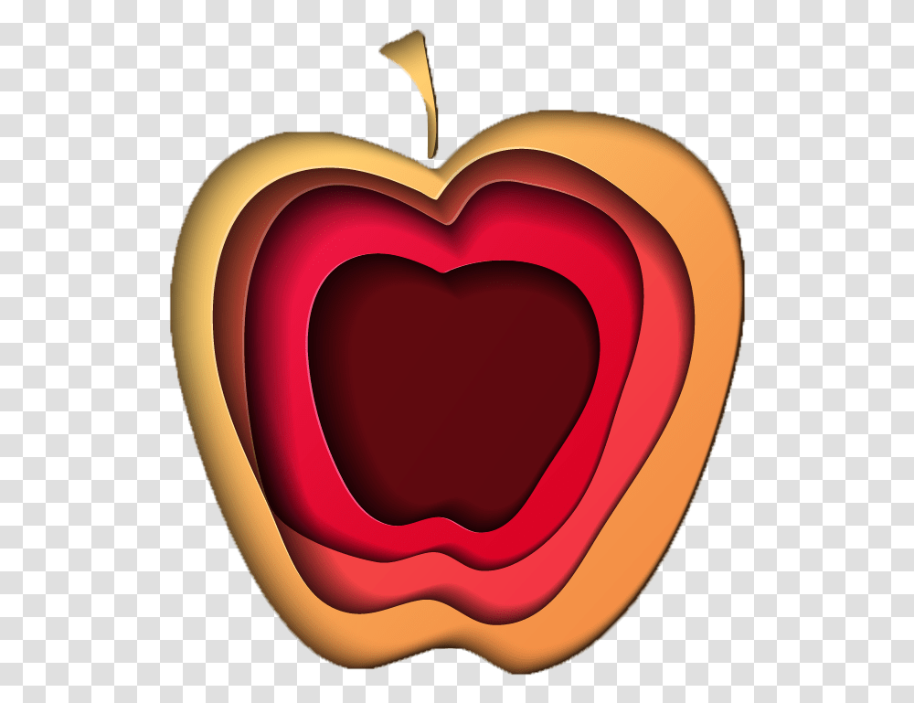 Teacher's Apple Heart, Plant, Maroon, Food Transparent Png