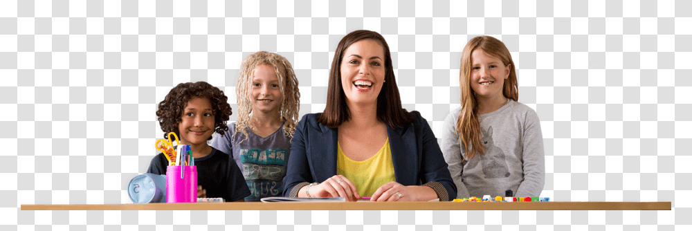 Teachers And Students At School Girl, Person, Female, Face, Sitting Transparent Png