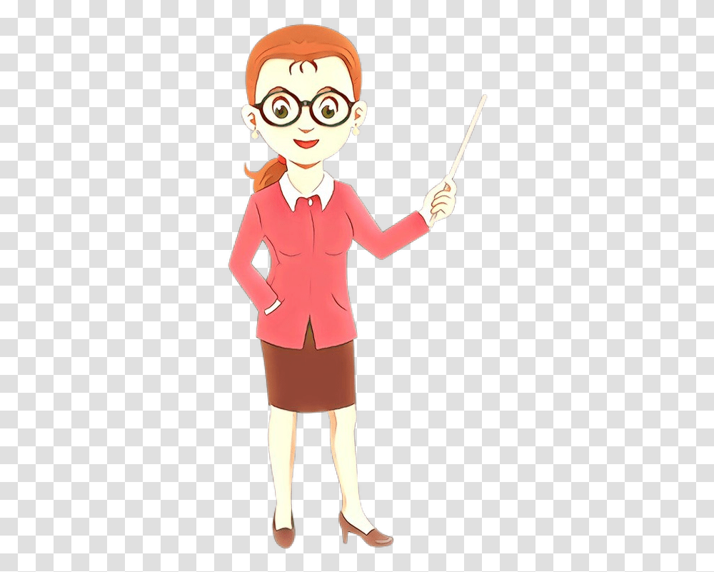 Teachers Clipart Teacher Cartoon, Sleeve, Clothing, Long Sleeve, Female Transparent Png