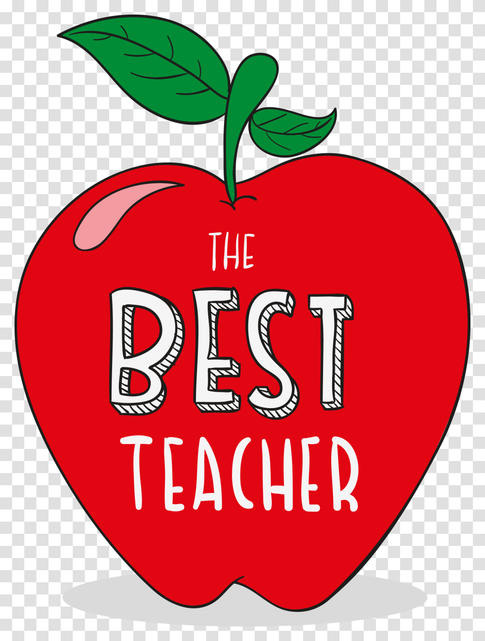 Teachers Day Student Apple Clip Art, Label, Plant, Ketchup Transparent Png