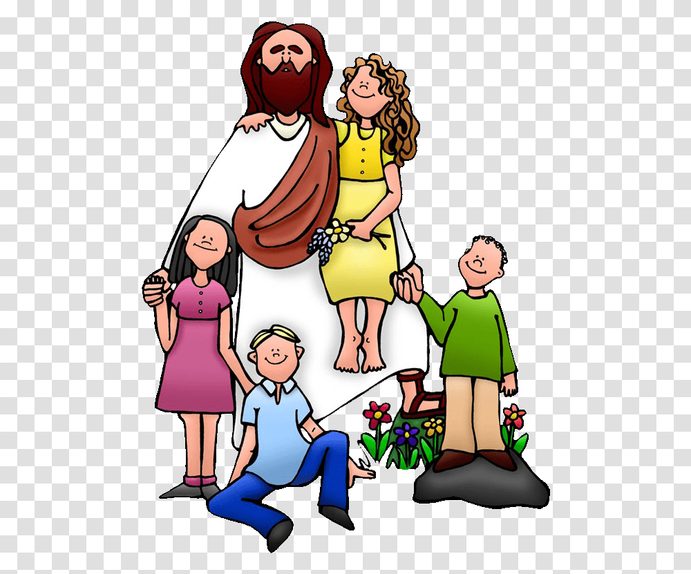 Teaching Of Jesus About Little Children Clip Art Children And Jesus Clip Art, People, Person, Human, Family Transparent Png