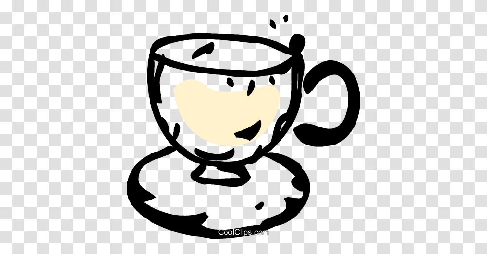 Teacup Royalty Free Vector Clip Art Illustration, Coffee Cup, Glass Transparent Png