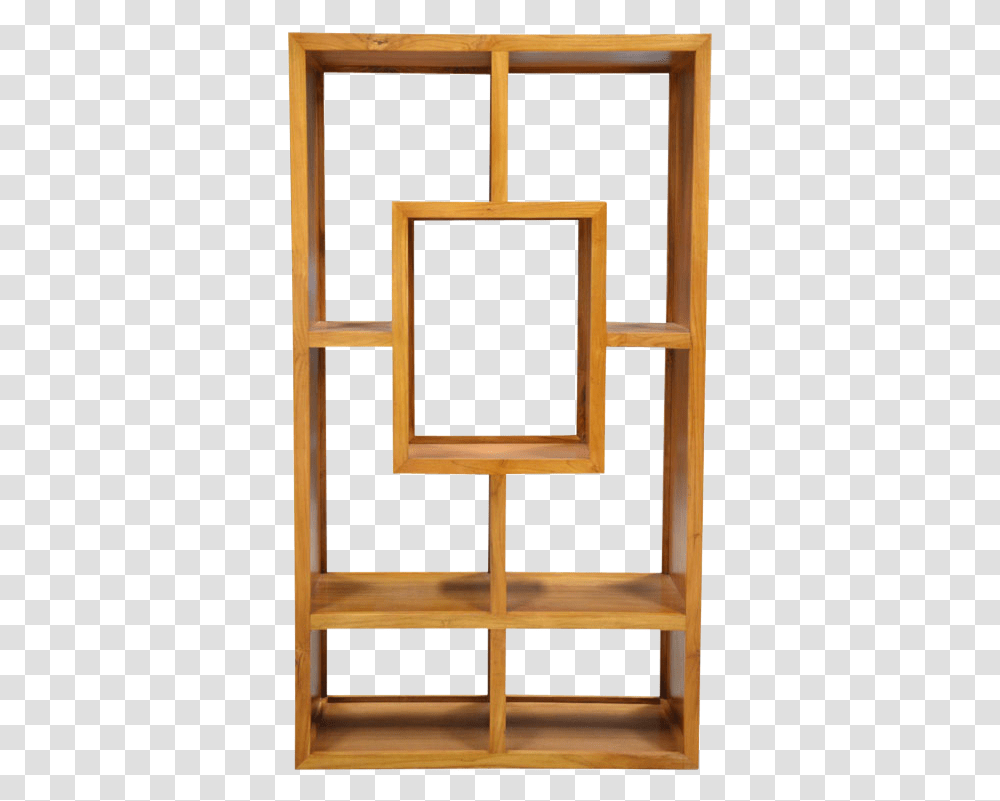 Teak Centerpiece Bookshelf Picture Frame, Window, Picture Window, Wood Transparent Png