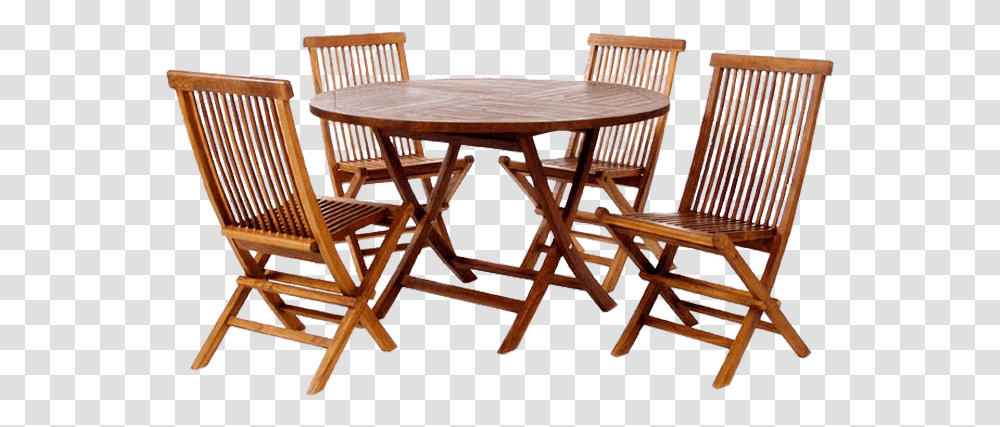 Teak Patio Furniture, Chair, Dining Table, Tabletop, Wood Transparent Png