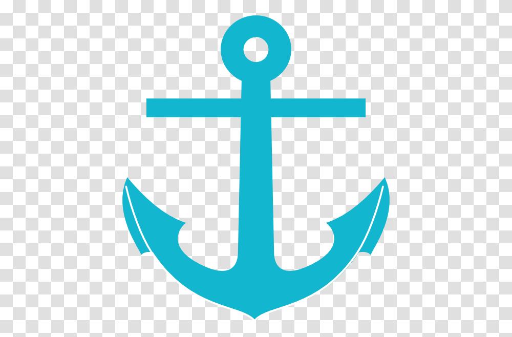 Teal Anchor Clip Art, Cross, Hook Transparent Png