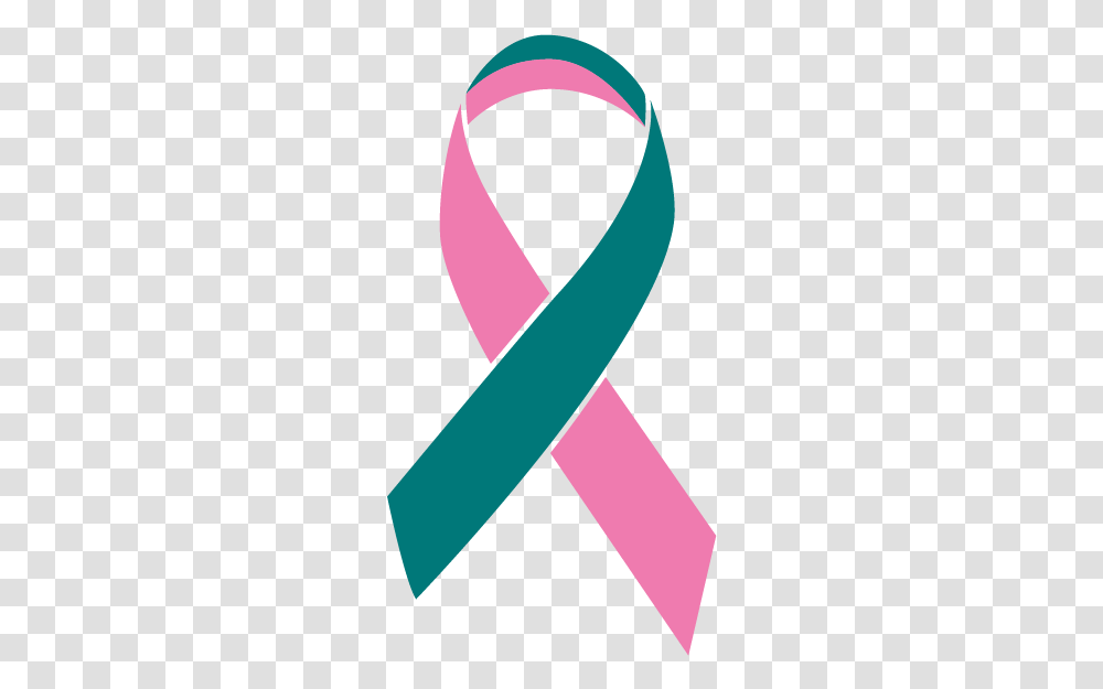 Teal And Pink Colored Gynecological Cancer Ribbon Pancreatic Cancer Ribbon, Candle, Purple Transparent Png