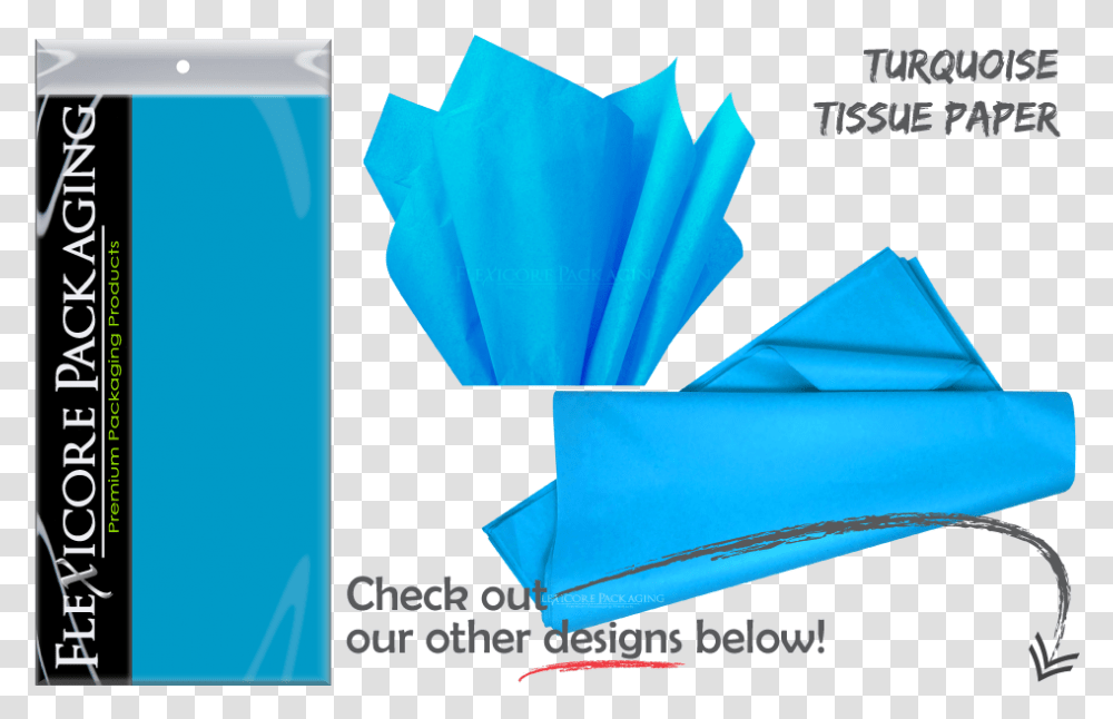 Teal Aqua Turquoise Bright Solid Gift Wrap Paper Tissue Pink Paper Tissue In Black Gift Bags, Towel, Paper Towel, Toilet Paper Transparent Png