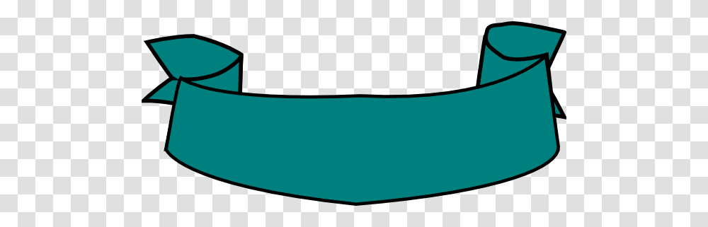 Teal Banner Curved Clip Art, Pillow, Cushion, Table Transparent Png