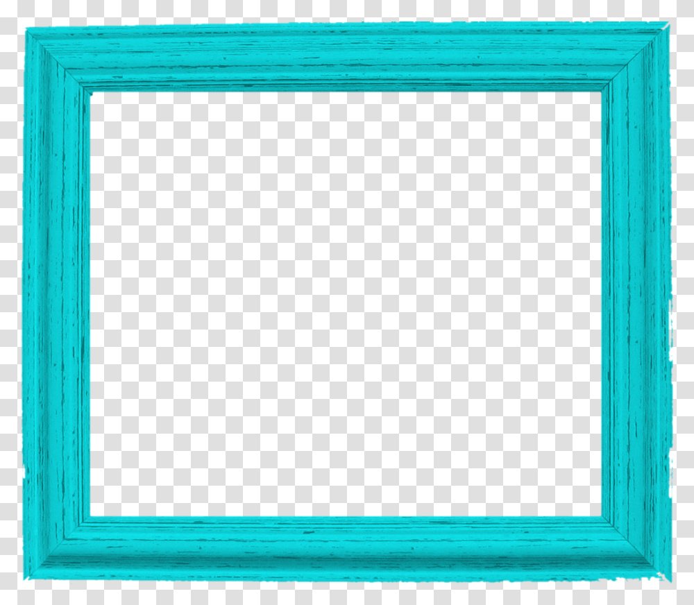 Teal Border Frame Pic Picture Frame, Blackboard, Window, Screen Transparent Png