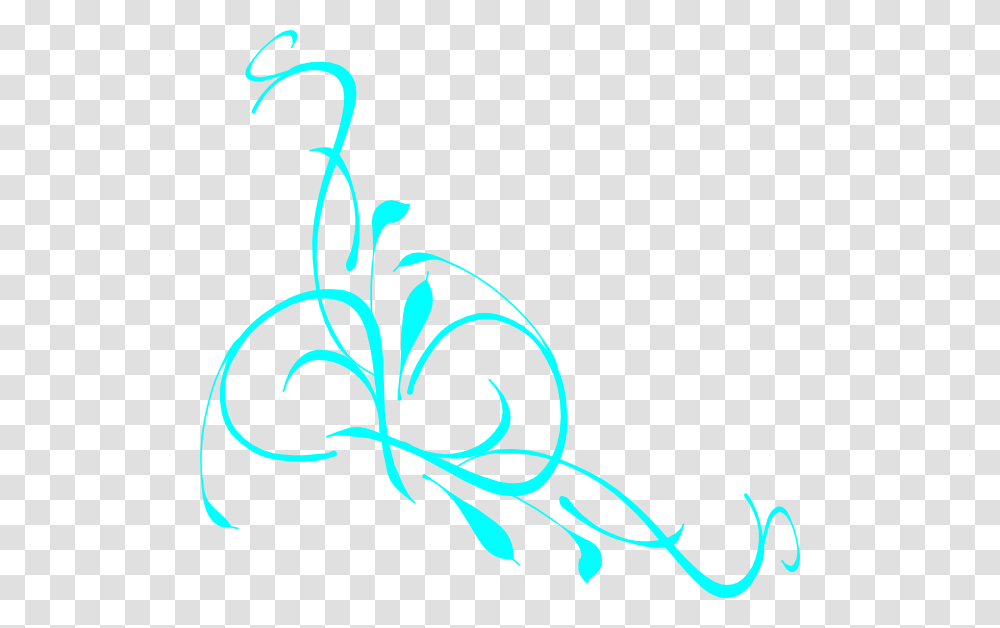 Teal Clipart Blue Swirl, Floral Design, Pattern, Stencil Transparent Png