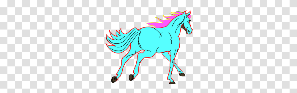 Teal Clipart Horse, Mammal, Animal, Wildlife, Colt Horse Transparent Png