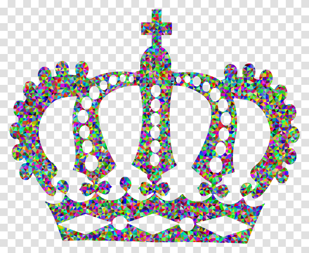 Teal Crown Silhouette, Accessories, Cross, Jewelry, Parade Transparent Png