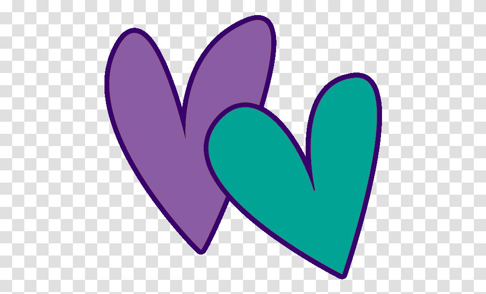Teal Double Heart Clipart Wikiclipart Hearts Clipart No Background, Purple, Interior Design, Indoors Transparent Png