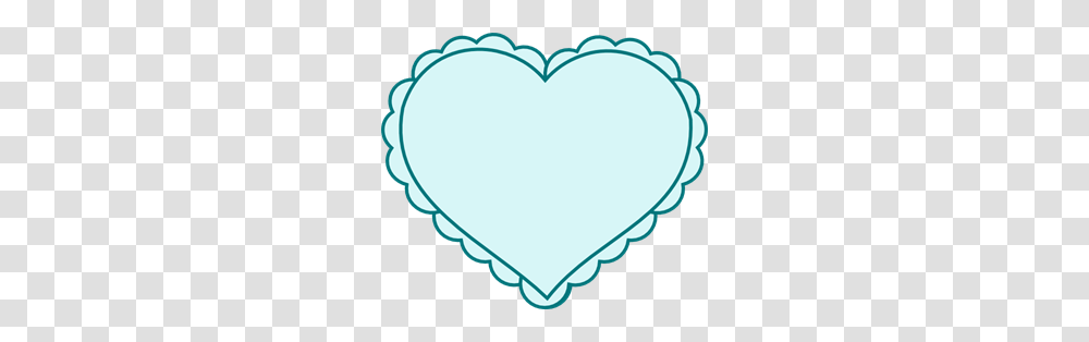 Teal Heart With Lace Outline Clip Art For Web, Balloon, Cushion, Pillow Transparent Png