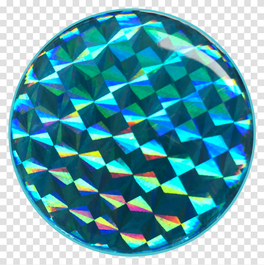 Teal Hologram Gels Hologram Circle, Diamond, Gemstone, Jewelry, Accessories Transparent Png