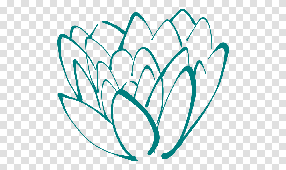 Teal Lotus Clip Art At Clker Lotus Flower Pen Drawing, Pattern, Apparel Transparent Png