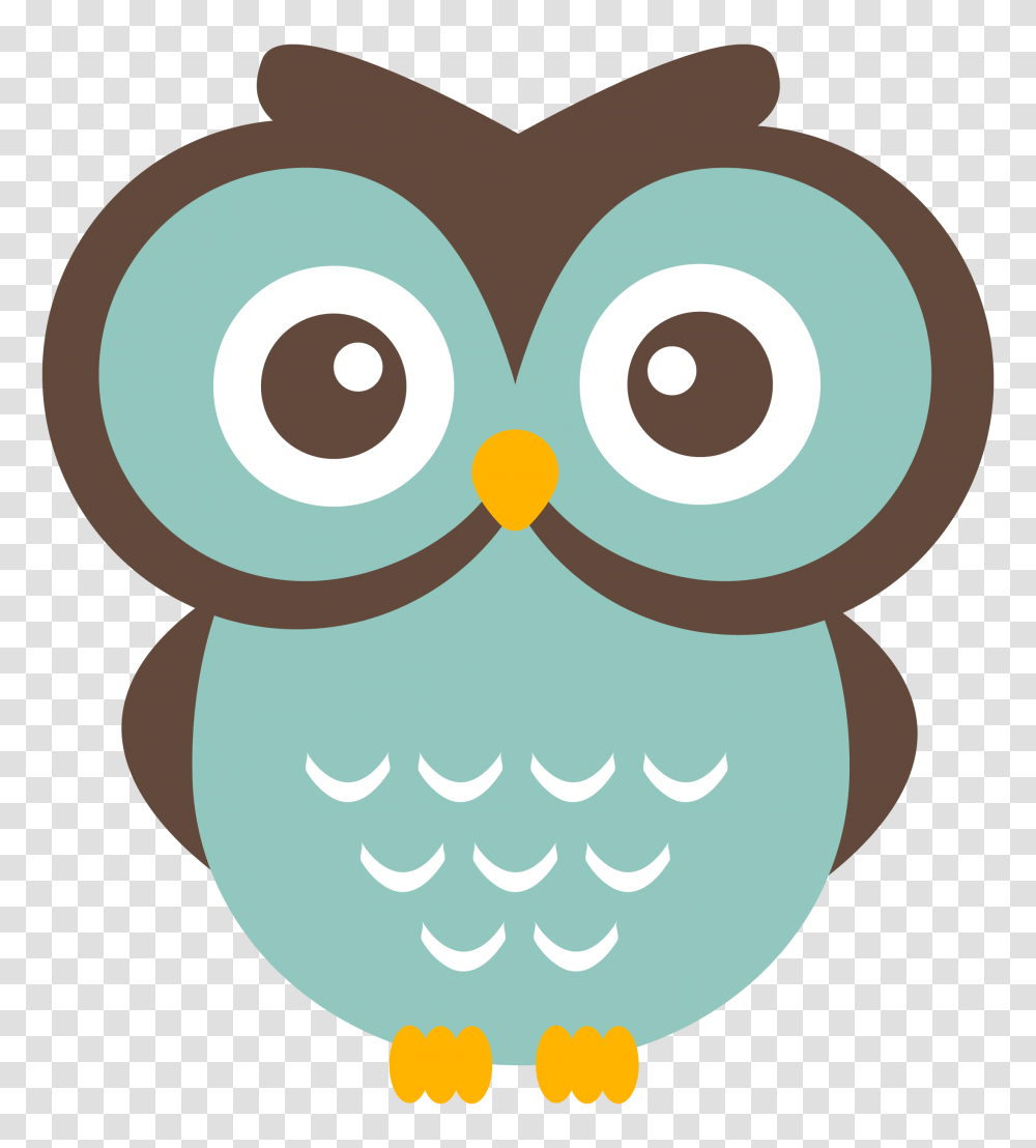 Teal Owl Clipart, Poster, Advertisement Transparent Png