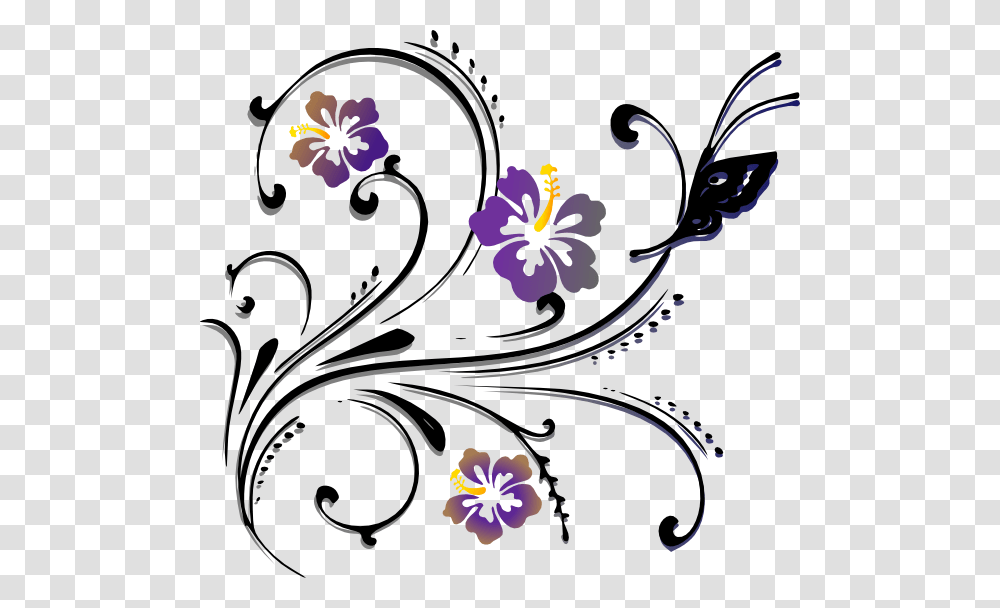 Teal Scroll Clipart, Floral Design, Pattern Transparent Png