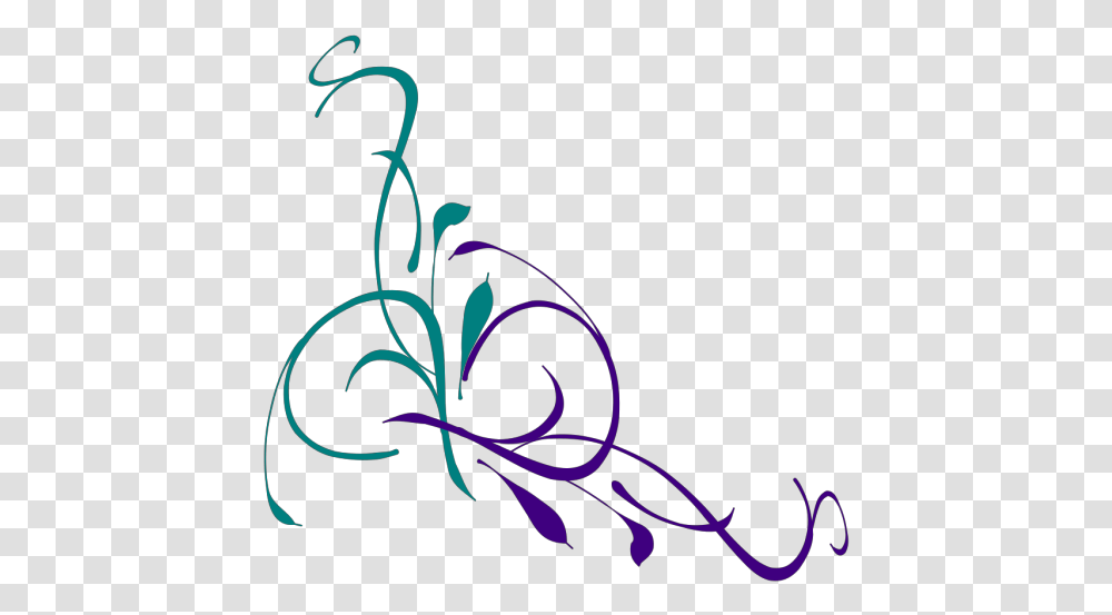 Teal Swirl Clipart, Floral Design, Pattern, Fractal Transparent Png