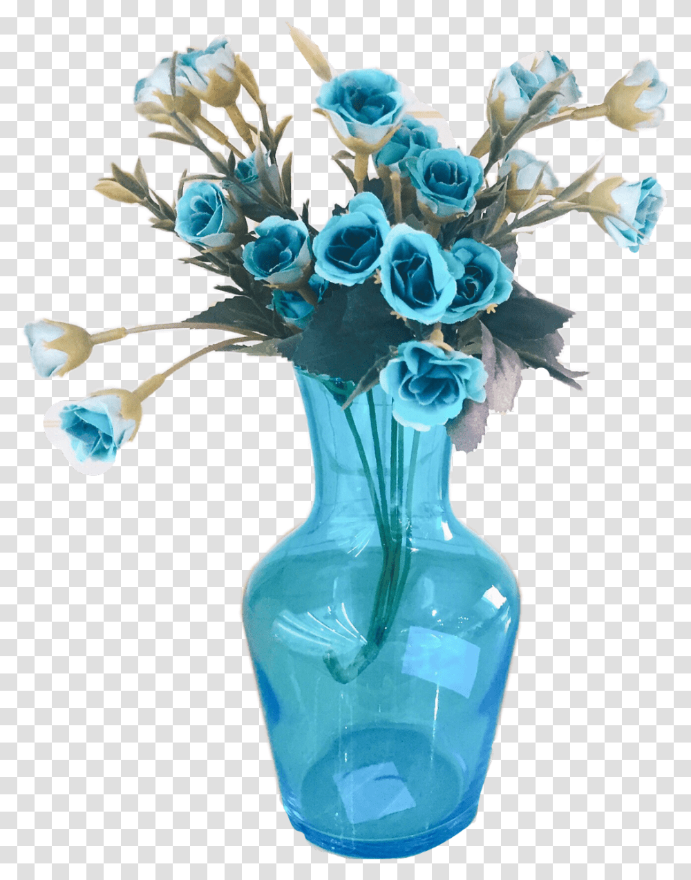 Teal Turquoise Blue Glass Vase Flowers Decor Garden Roses, Jar, Pottery, Porcelain Transparent Png